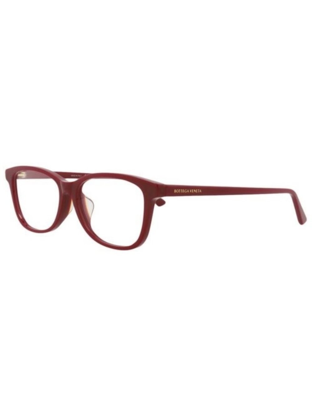 New Bottega Veneta Womens Square/Rectangle Burgundy Burgundy Transparent Fashion